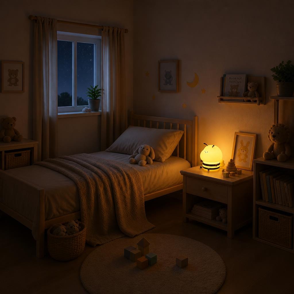 Veilleuse abeille bébé rechargeable LED Les Petites Loupiotes