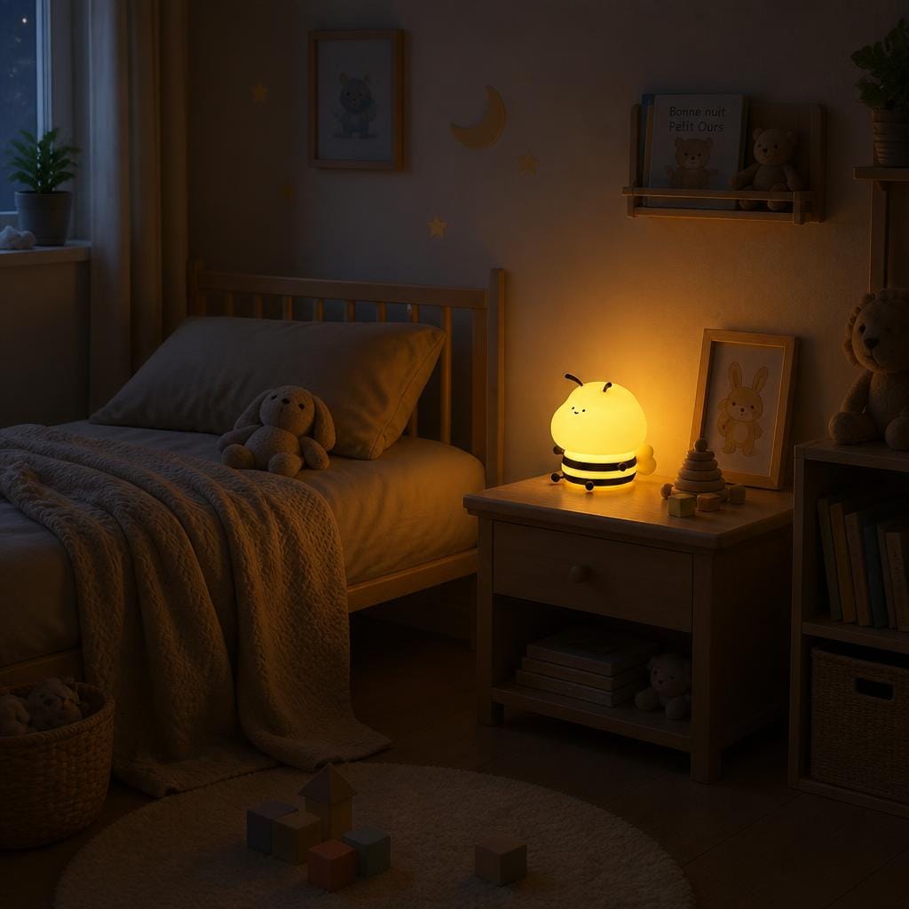 Veilleuse abeille bébé rechargeable LED Les Petites Loupiotes