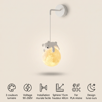 Veilleuse applique murale enfant ours LED Les Petites Loupiotes