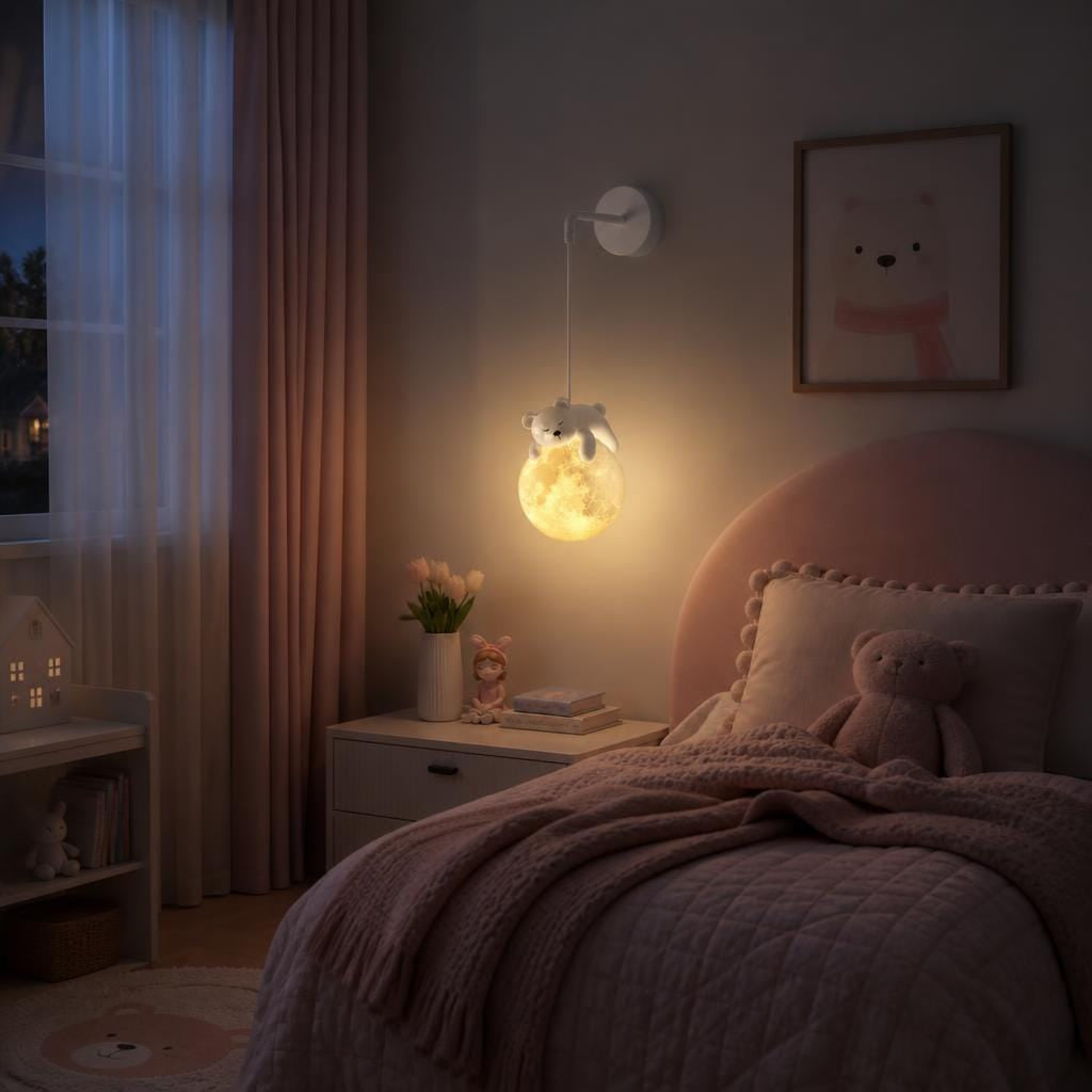 Veilleuse applique murale enfant ours LED Les Petites Loupiotes