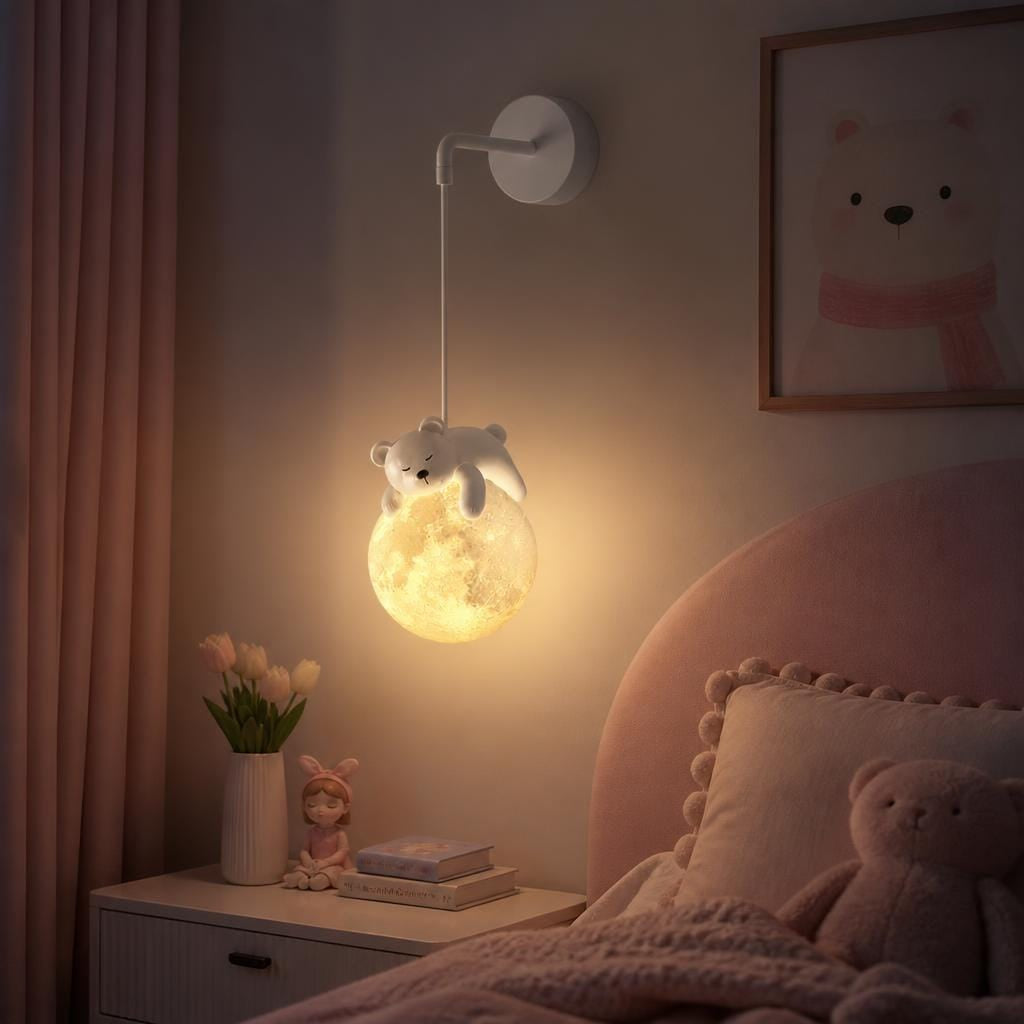 Veilleuse applique murale enfant ours LED Les Petites Loupiotes