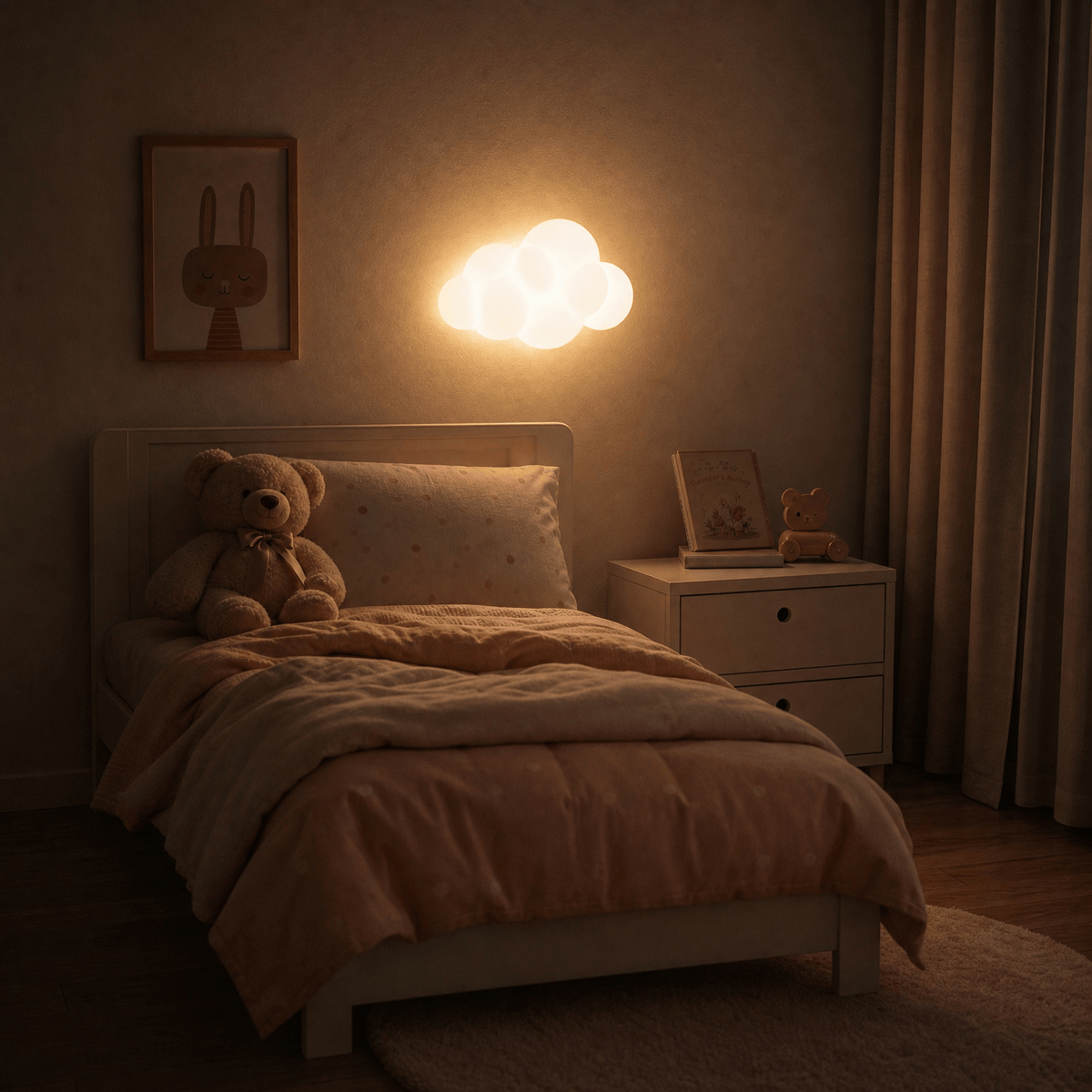 Veilleuse applique murale nuage LED Les Petites Loupiotes