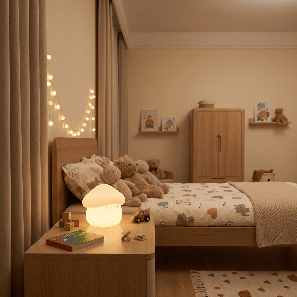 Veilleuse bébé champignon rechargeable Les Petites Loupiotes