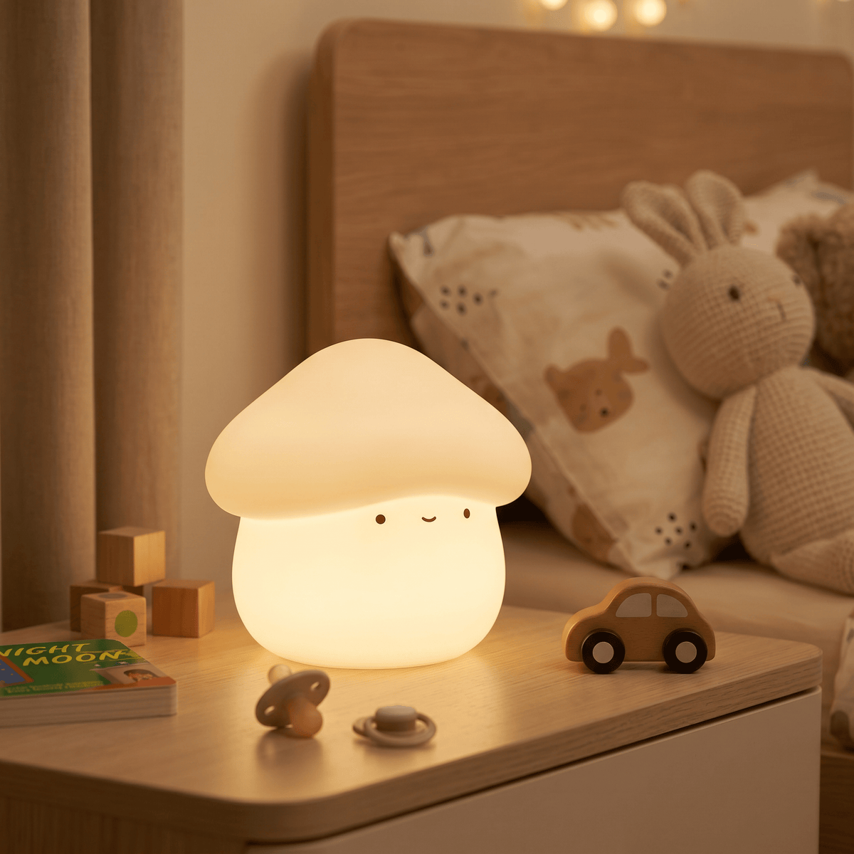 Veilleuse bébé champignon rechargeable Les Petites Loupiotes