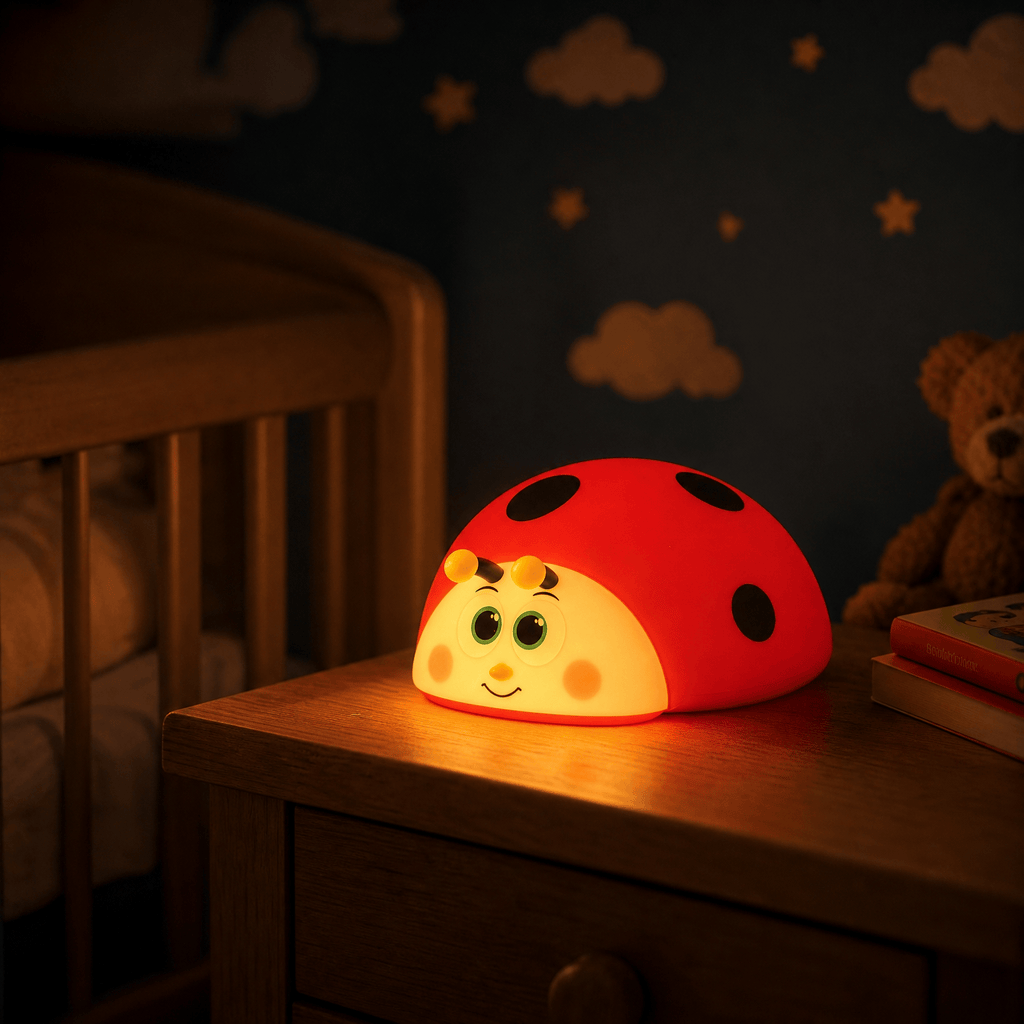 Veilleuse bébé coccinelle rechargeable LED Les Petites Loupiotes