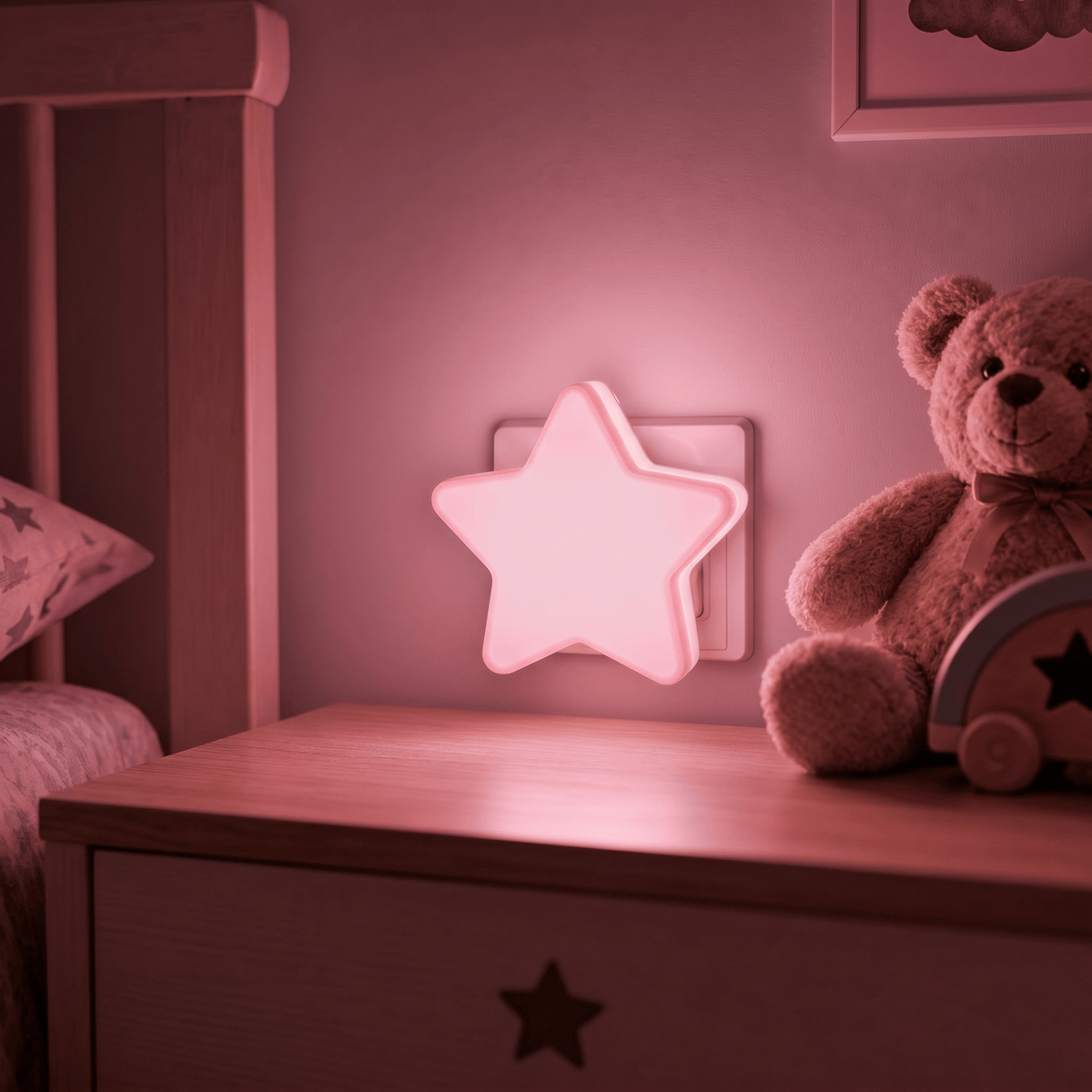 Veilleuse bébé étoile à prise LED Les Petites Loupiotes