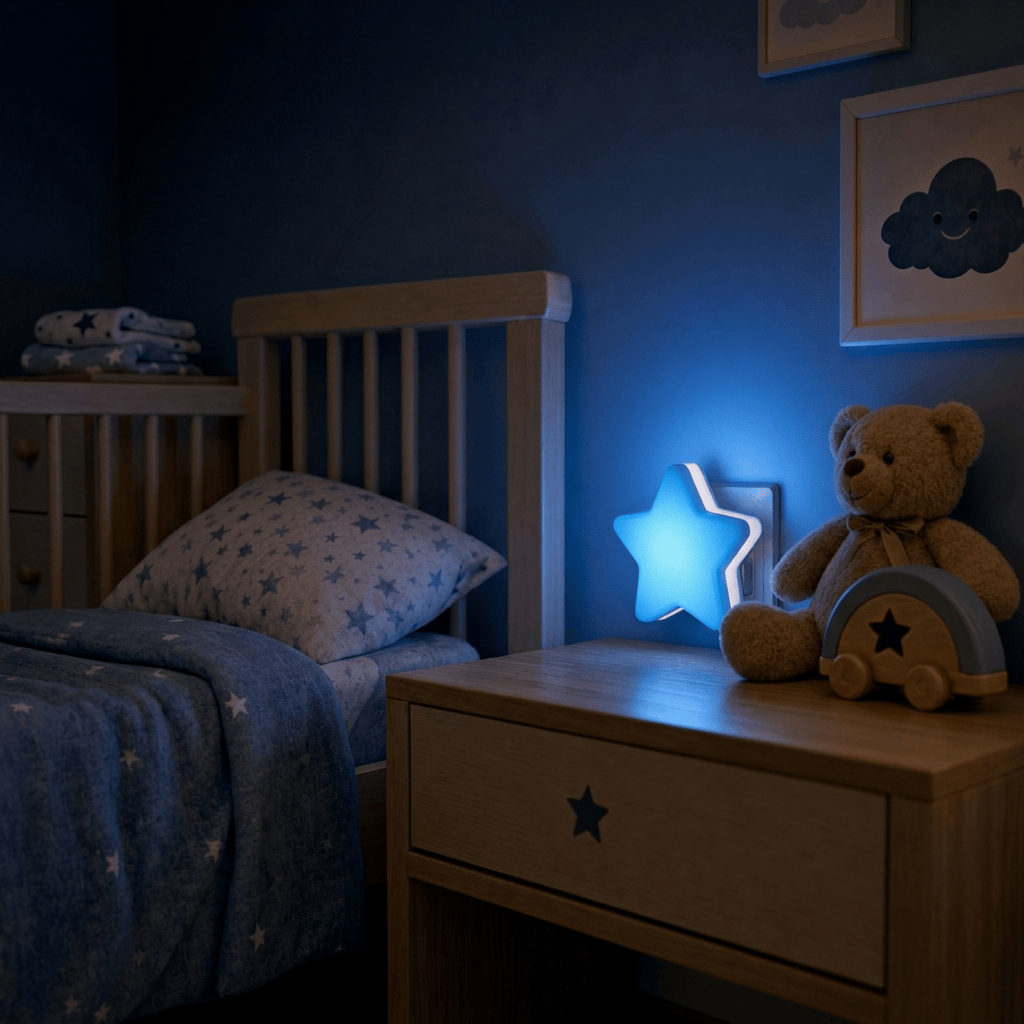 Veilleuse bébé étoile à prise LED Les Petites Loupiotes