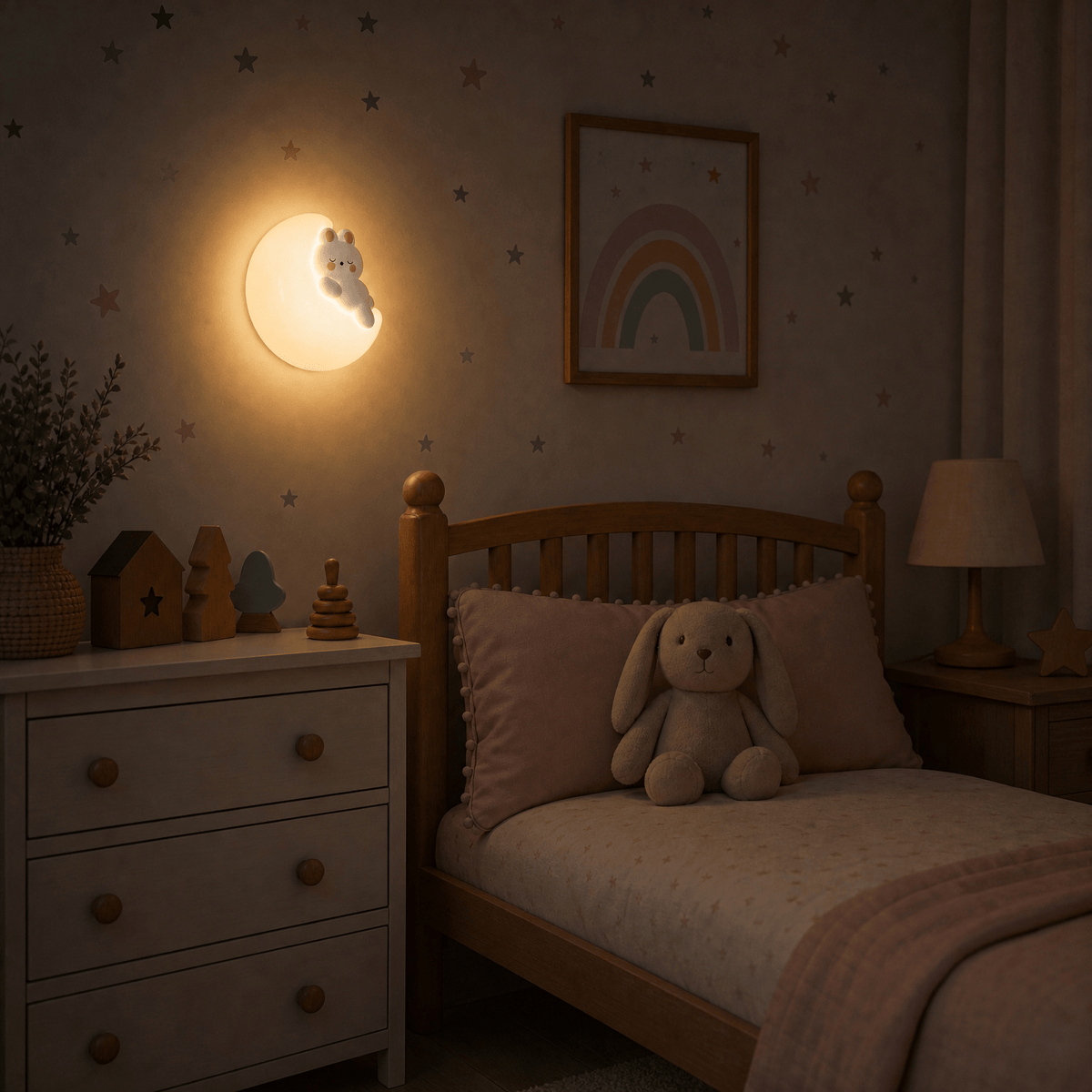 Veilleuse bébé lampe lapin LED Les Petites Loupiotes