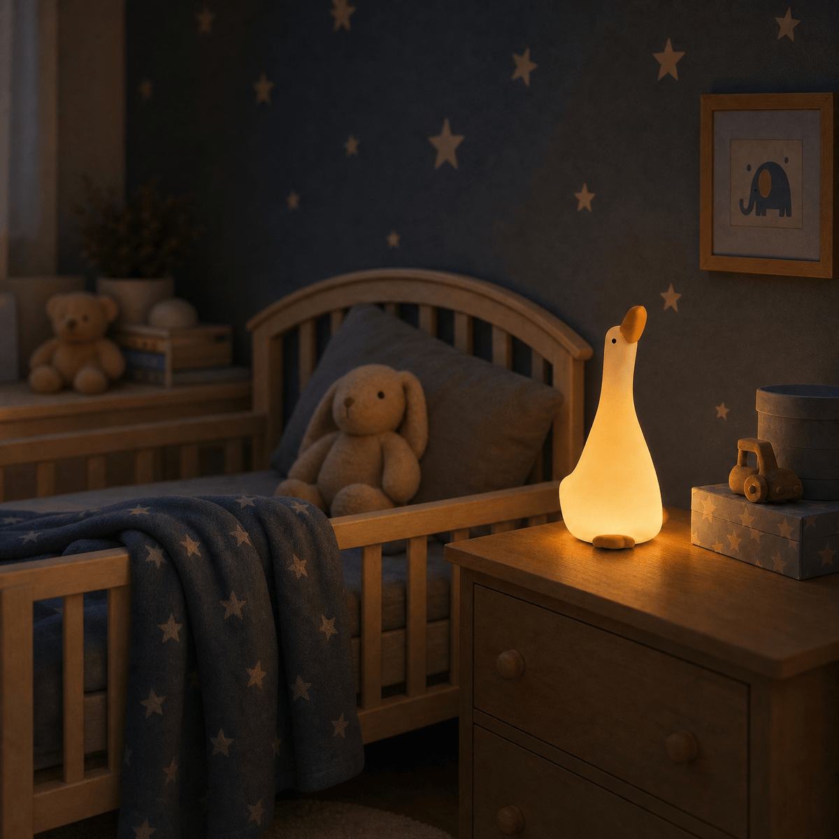Veilleuse bébé oie rechargeable LED Les Petites Loupiotes