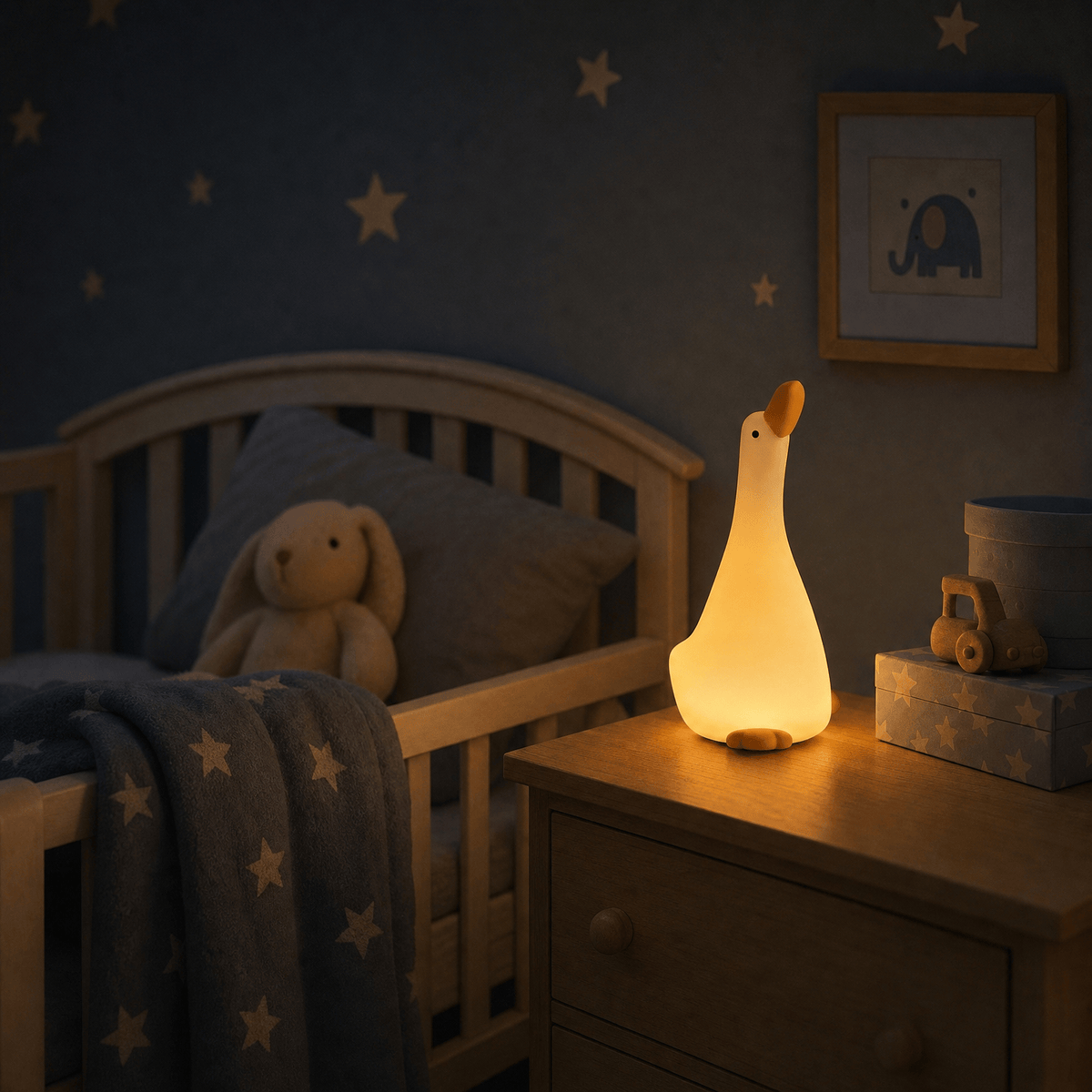 Veilleuse bébé oie rechargeable LED Les Petites Loupiotes