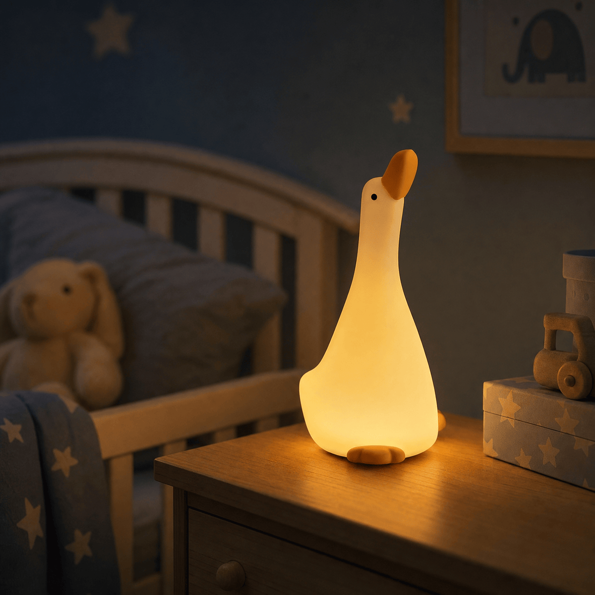 Veilleuse bébé oie rechargeable LED Les Petites Loupiotes