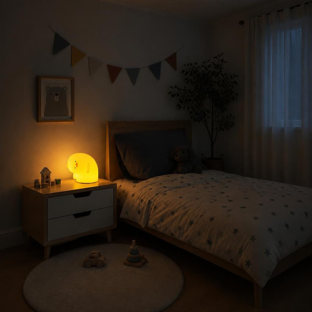 Veilleuse canard jaune rechargeable LED Les Petites Loupiotes