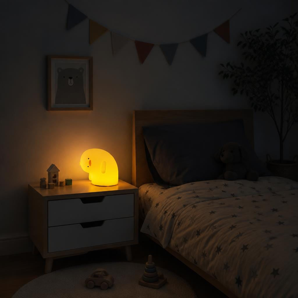 Veilleuse canard jaune rechargeable LED Les Petites Loupiotes
