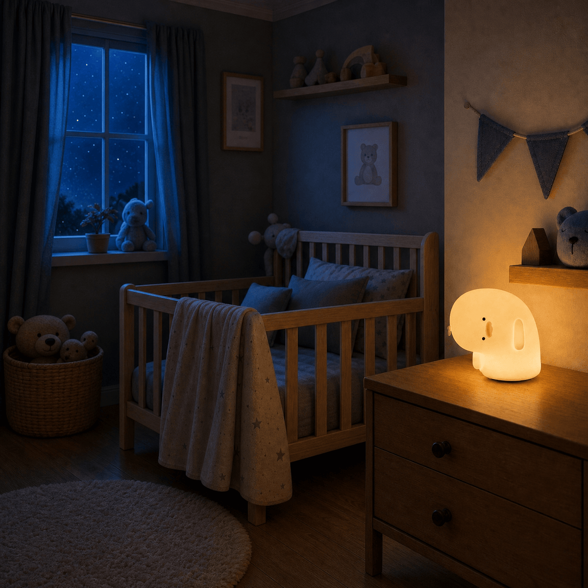 Veilleuse canard sommeil rechargeable LED Les Petites Loupiotes
