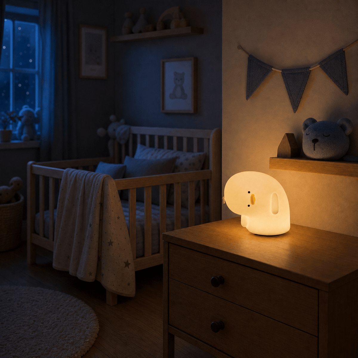Veilleuse canard sommeil rechargeable LED Les Petites Loupiotes