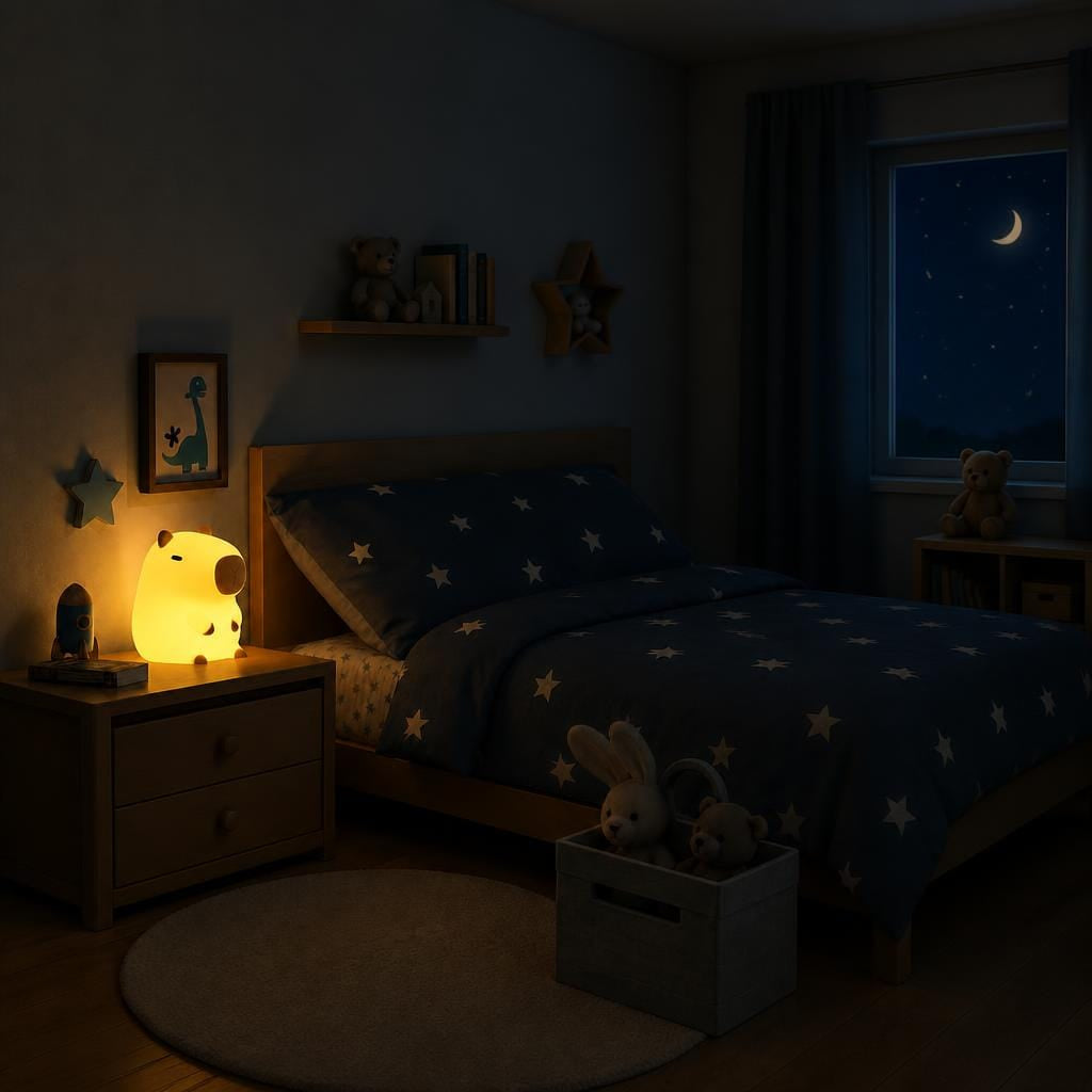 Veilleuse capybara bébé rechargeable LED Les Petites Loupiotes