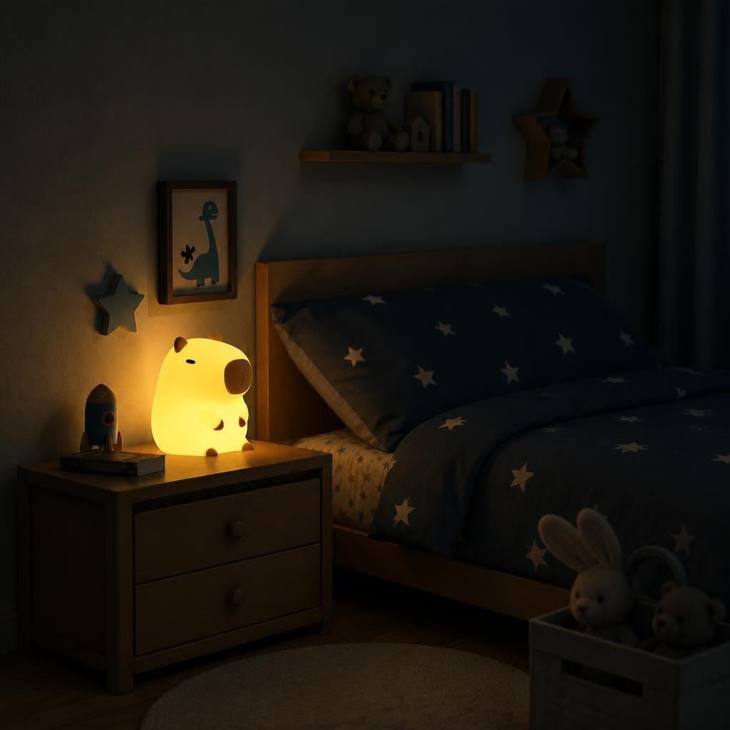 Veilleuse capybara bébé rechargeable LED Les Petites Loupiotes