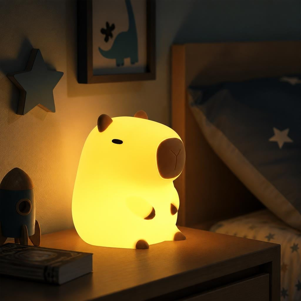 Veilleuse capybara bébé rechargeable LED Les Petites Loupiotes