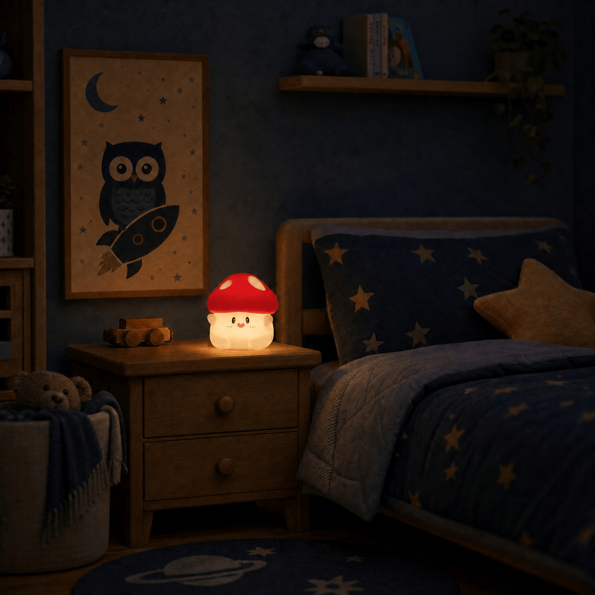 Veilleuse champignon tactile rechargeable LED Les Petites Loupiotes