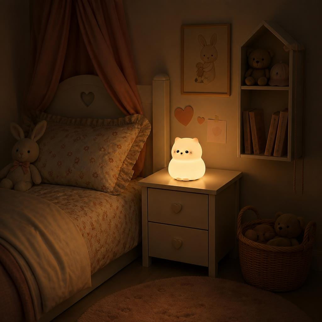Veilleuse chat rechargeable LED Les Petites Loupiotes