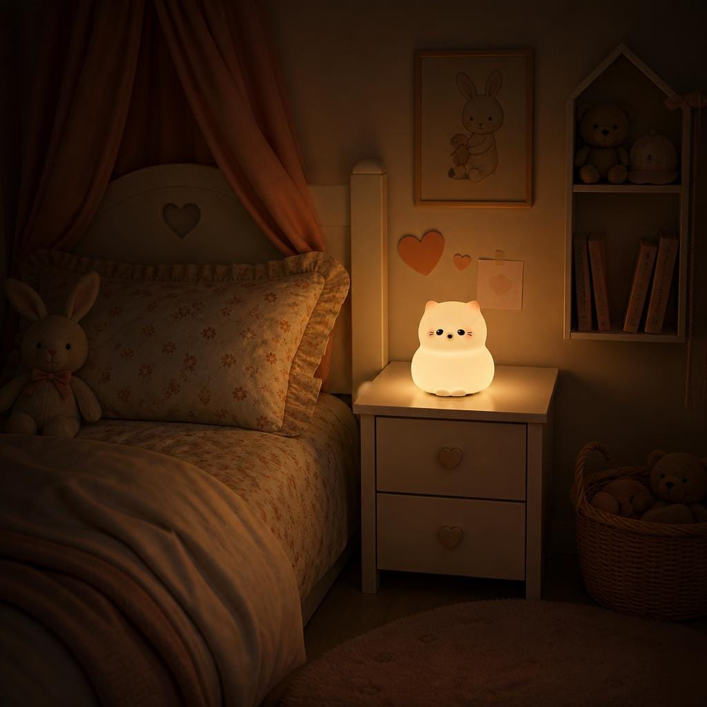 Veilleuse chat rechargeable LED Les Petites Loupiotes