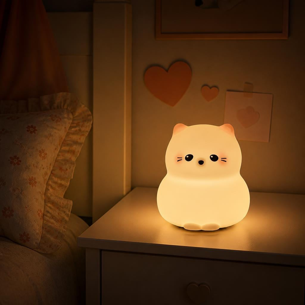 Veilleuse chat rechargeable LED Les Petites Loupiotes