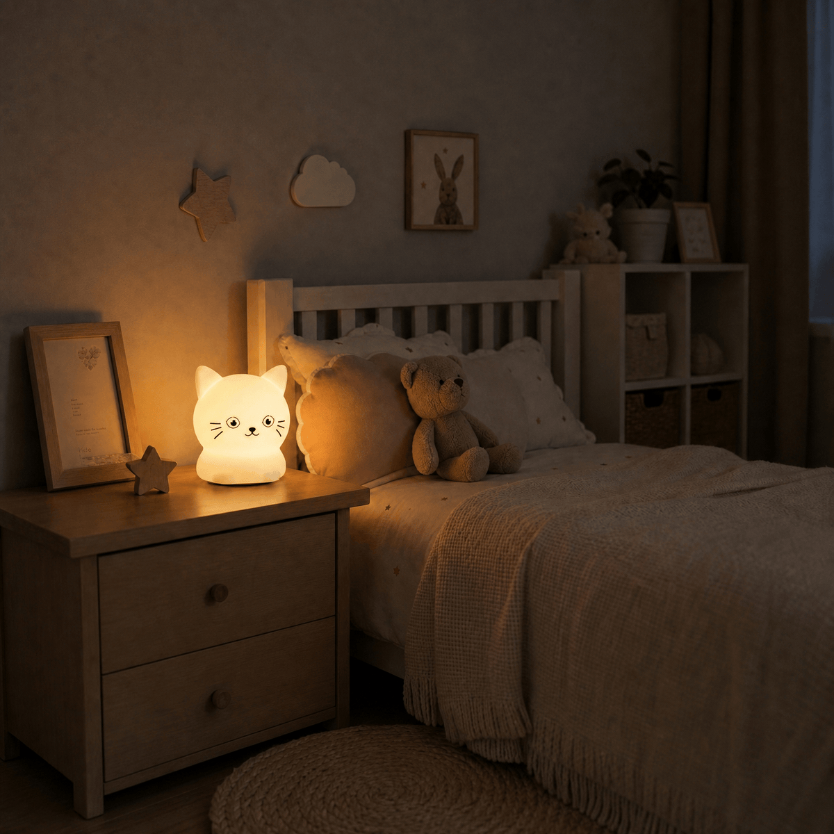 Veilleuse chaton bébé LED Les Petites Loupiotes
