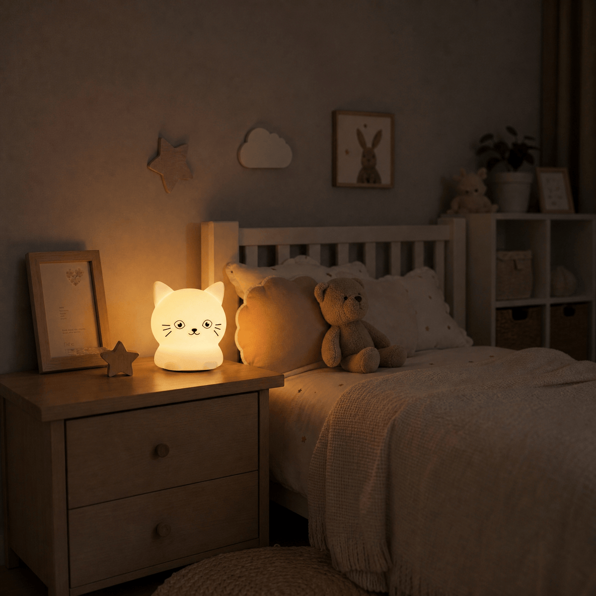 Veilleuse chaton bébé LED Les Petites Loupiotes