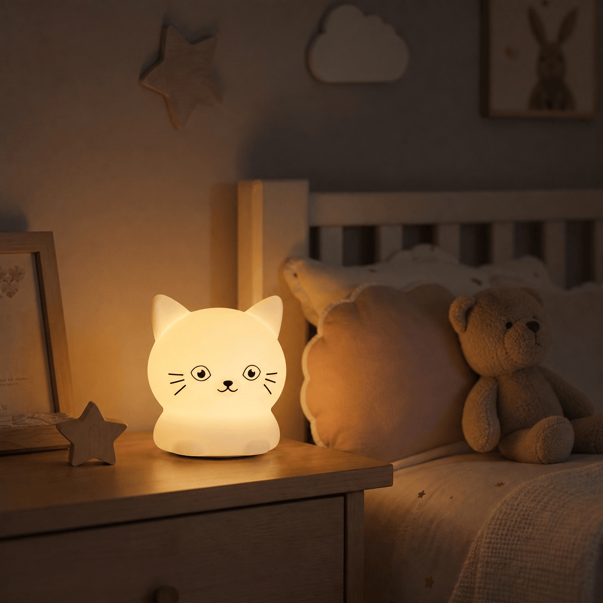 Veilleuse chaton bébé LED Les Petites Loupiotes