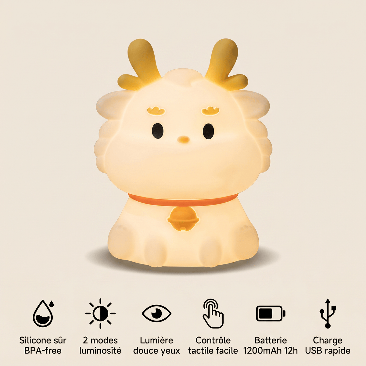 Veilleuse chèvre rechargeable LED Les Petites Loupiotes
