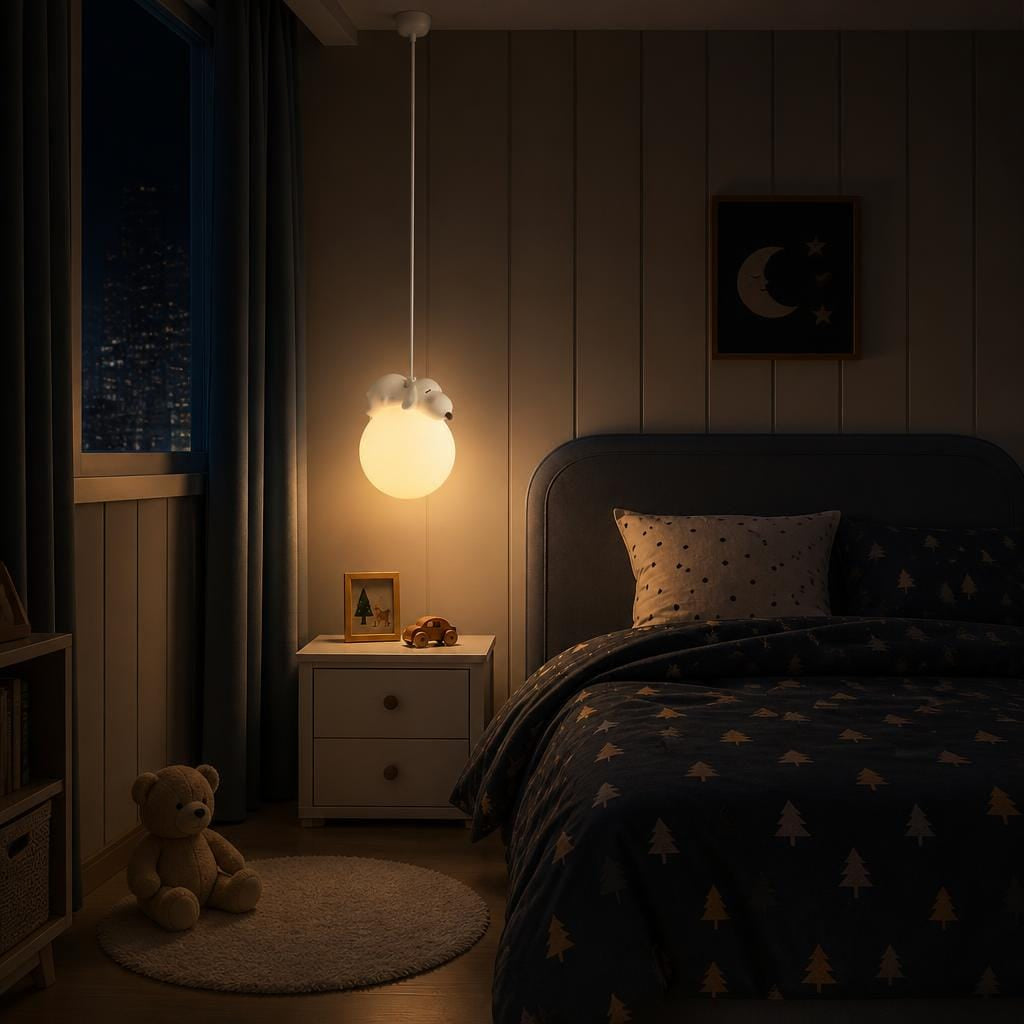 Veilleuse chien suspension LED Les Petites Loupiotes