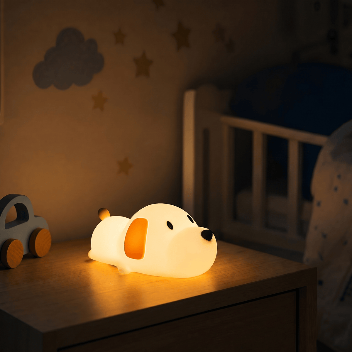 Veilleuse de chevet chien rechargeable Les Petites Loupiotes