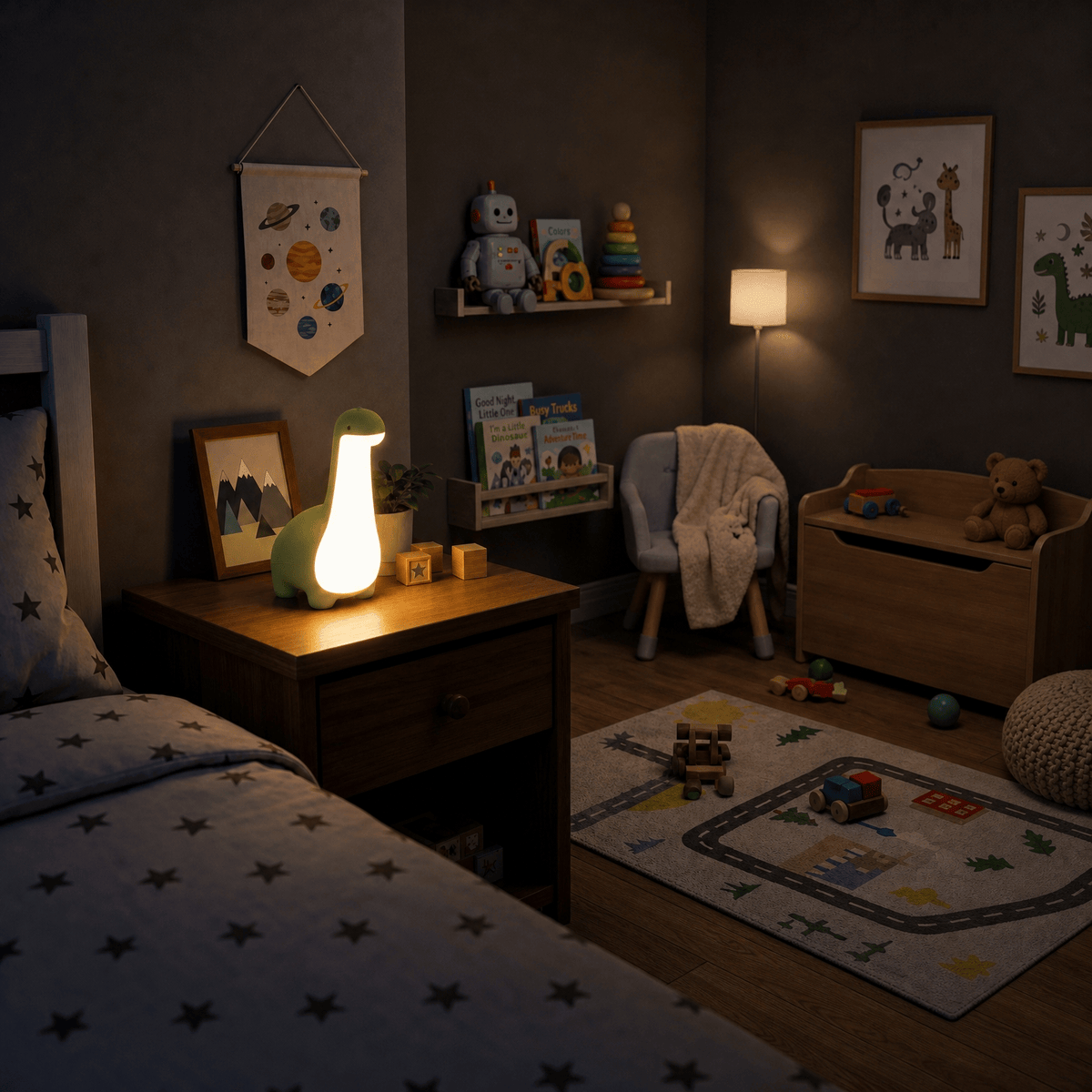 Veilleuse dinosaure pour bébé rechargeable Les Petites Loupiotes