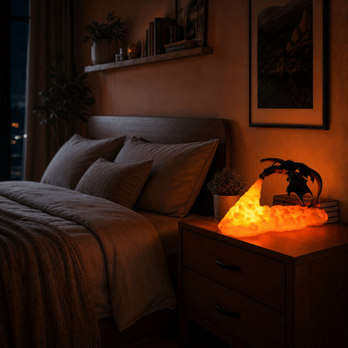 Veilleuse dragon 3D rechargeable Les Petites Loupiotes