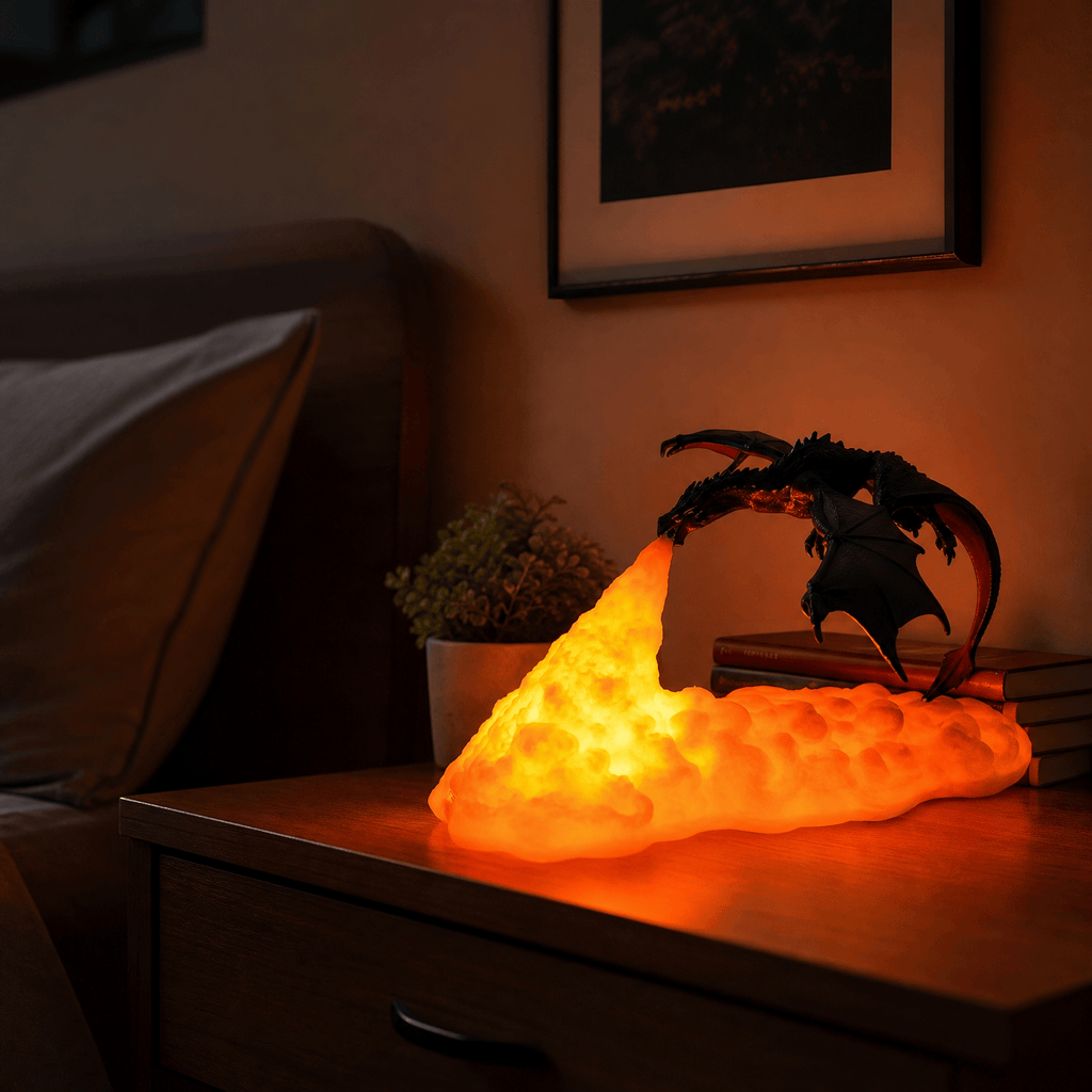 Veilleuse dragon 3D rechargeable Les Petites Loupiotes