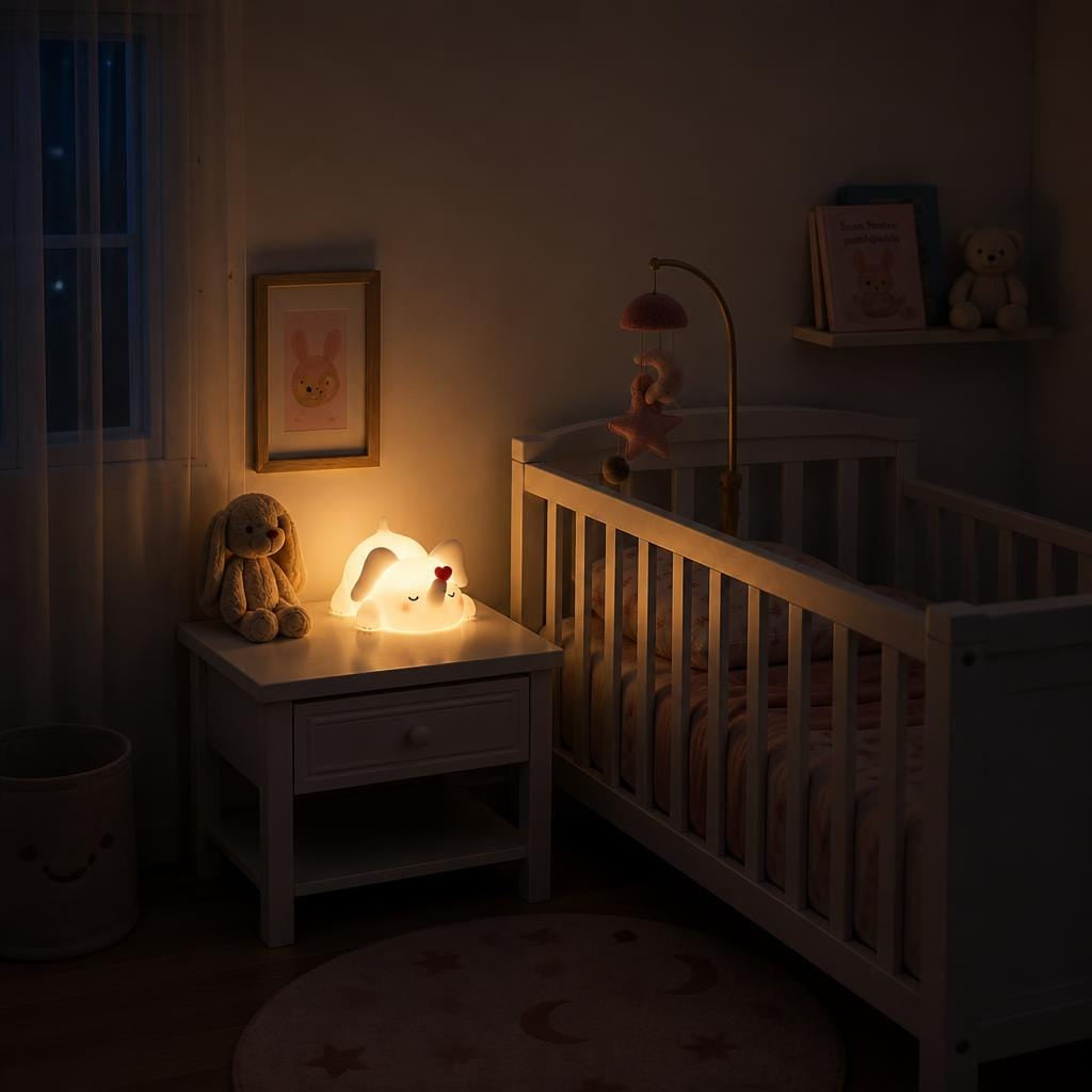 Veilleuse éléphant pour bébé rechargeable LED Les Petites Loupiotes