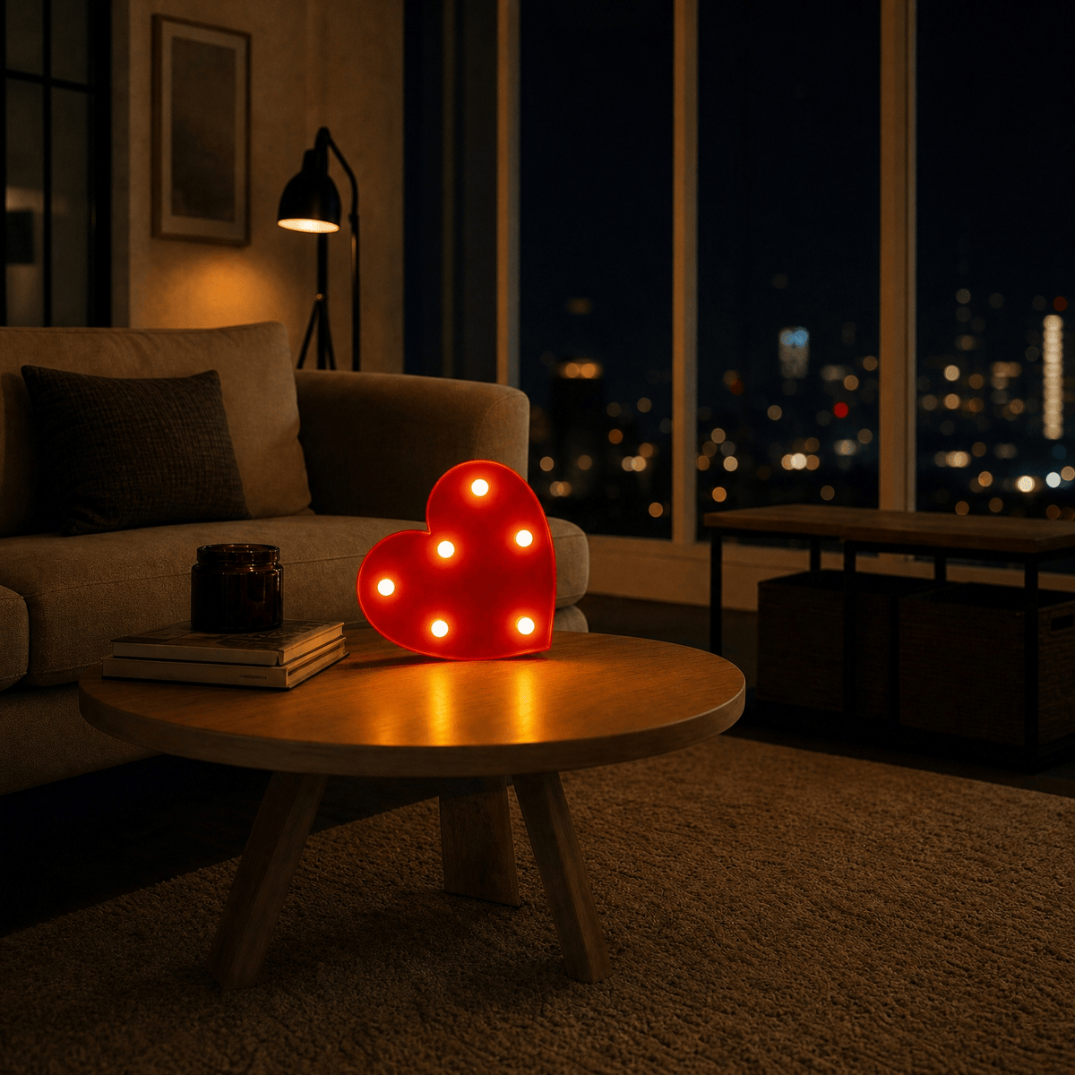 Veilleuse en forme de coeur LED Les Petites Loupiotes
