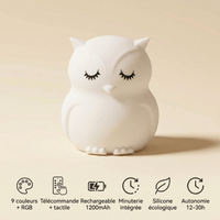 Veilleuse enfant hibou rechargeable LED Les Petites Loupiotes