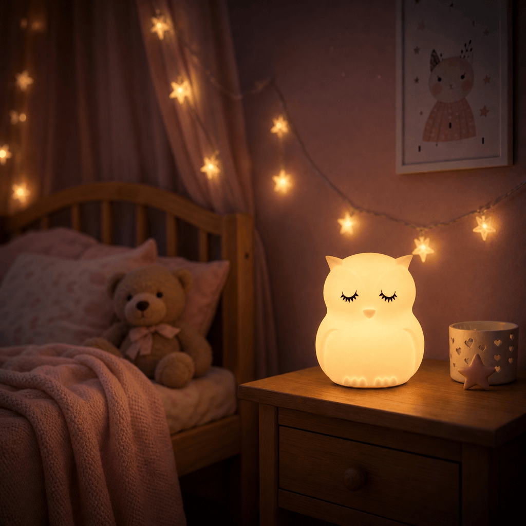 Veilleuse enfant hibou rechargeable LED Les Petites Loupiotes