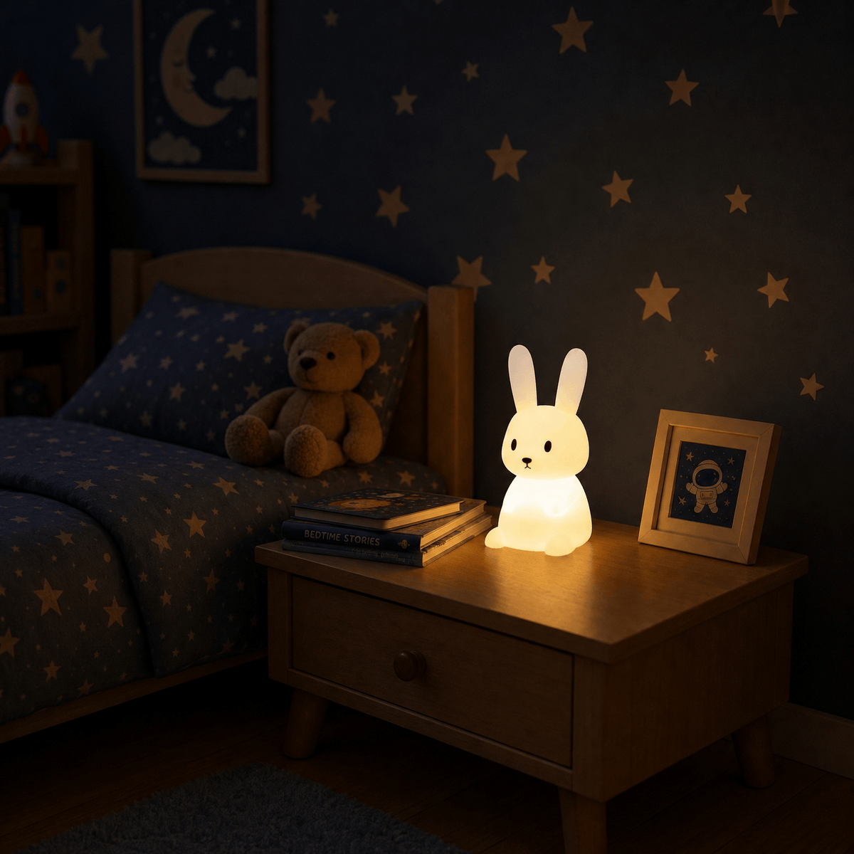 Veilleuse enfant lapin rechargeable LED Les Petites Loupiotes