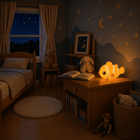 Veilleuse enfant poisson fluo rechargeable LED Les Petites Loupiotes