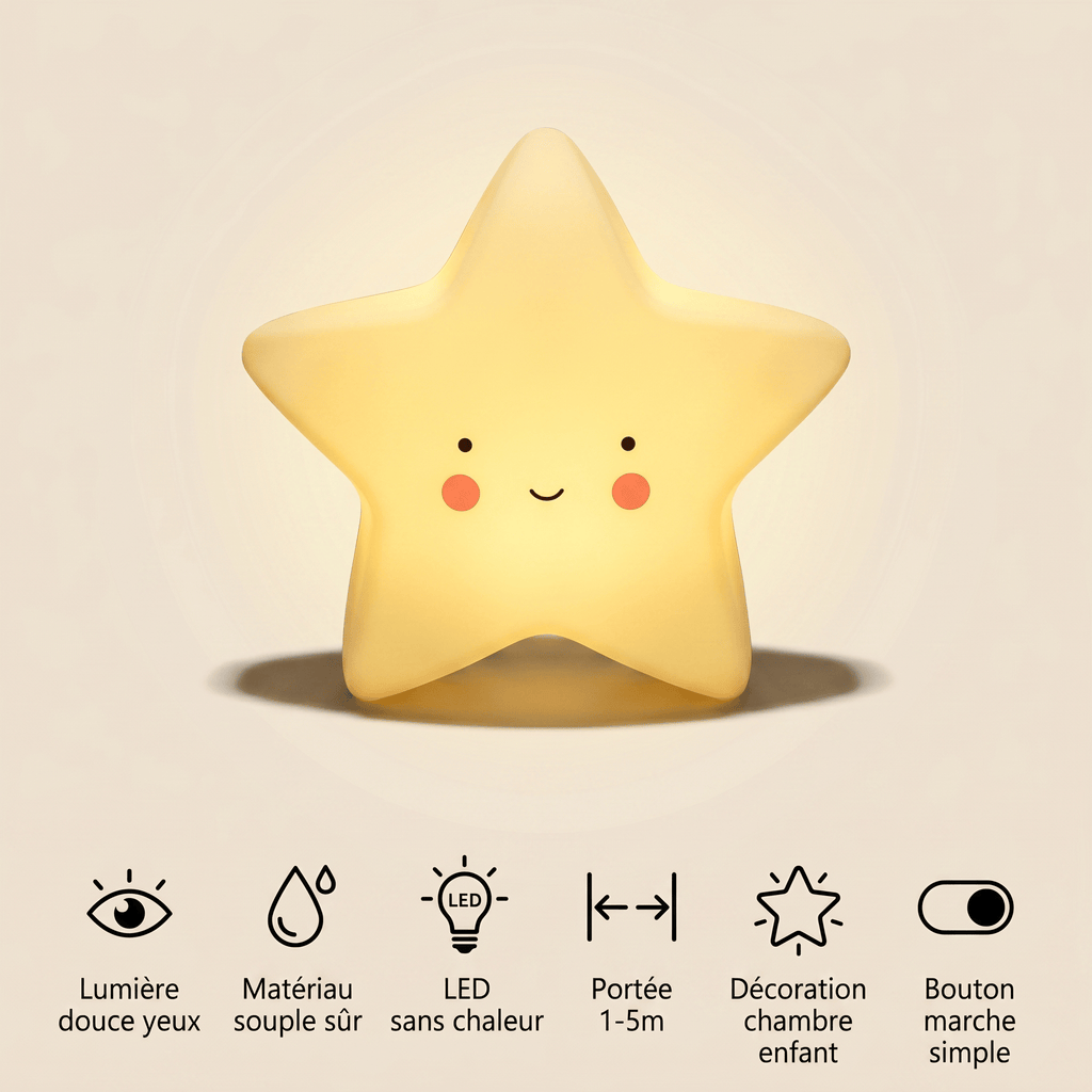 Veilleuse étoile chambre enfant LED Les Petites Loupiotes