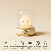 Veilleuse flamme rechargeable LED Les Petites Loupiotes