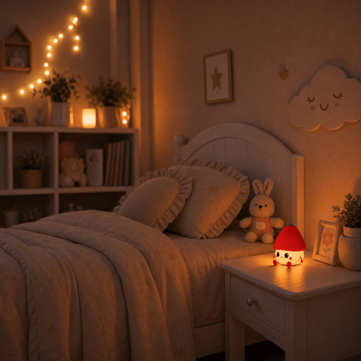 Veilleuse fraise Les Petites Loupiotes