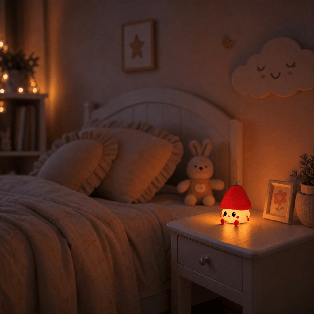 Veilleuse fraise Les Petites Loupiotes