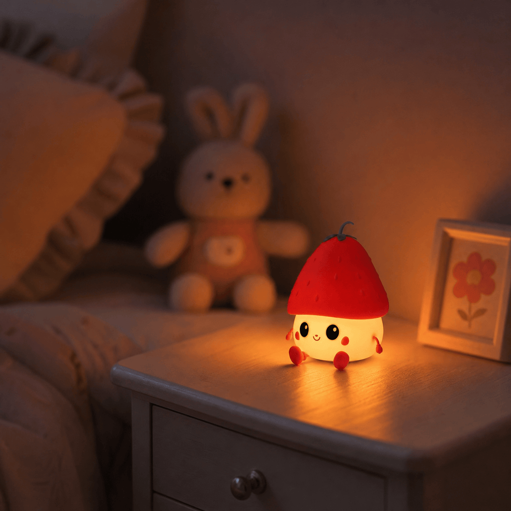Veilleuse fraise Les Petites Loupiotes