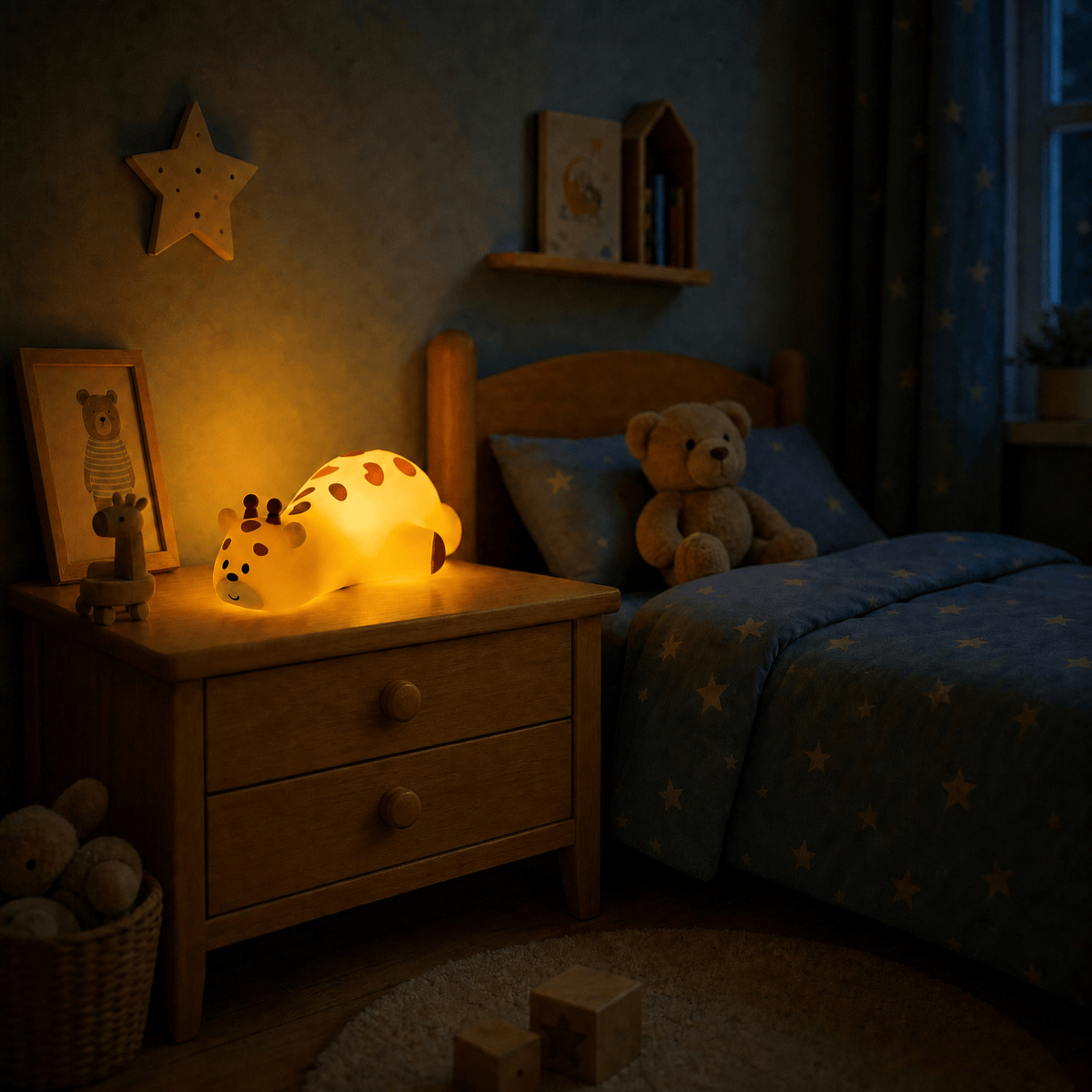 Veilleuse girafe bébé rechargeable LED Les Petites Loupiotes