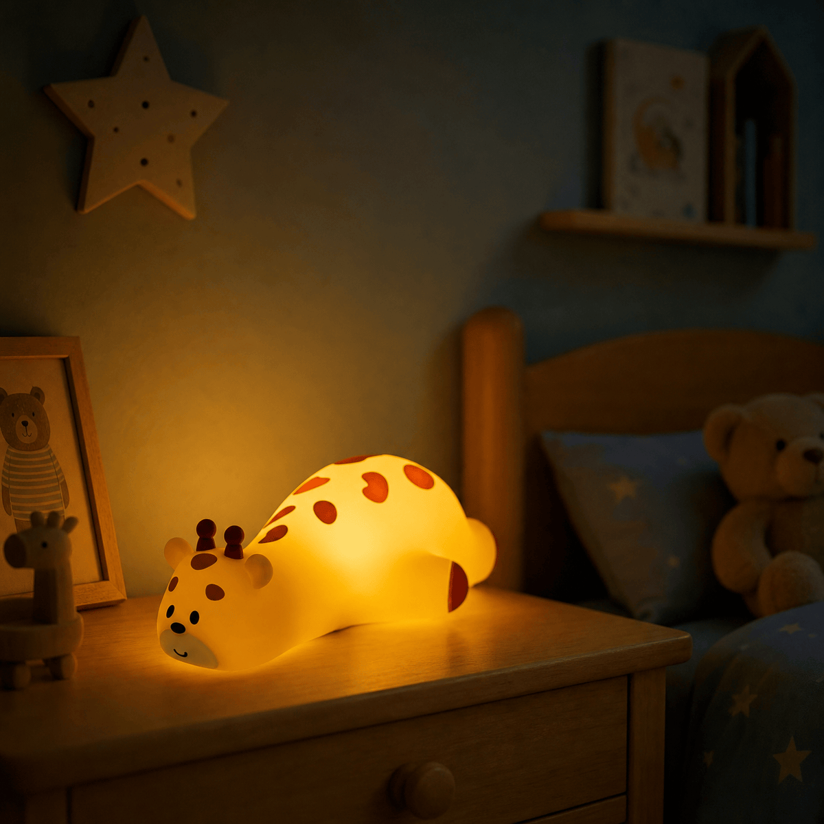 Veilleuse girafe bébé rechargeable LED Les Petites Loupiotes