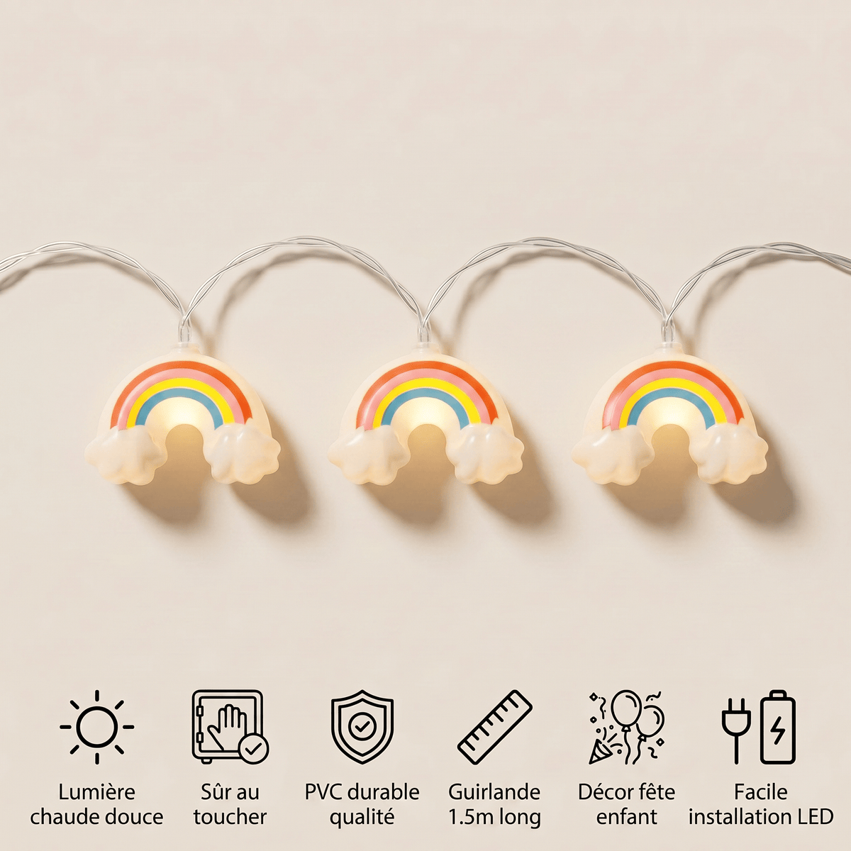 Veilleuse guirlande lumineuse enfant Les Petites Loupiotes