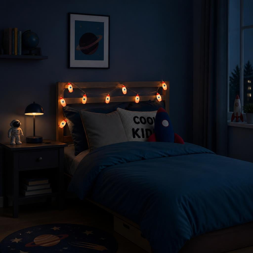 Veilleuse guirlande lumineuse fusée Les Petites Loupiotes